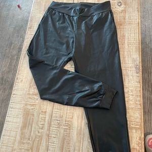 Commando Faux Leather Joggers
